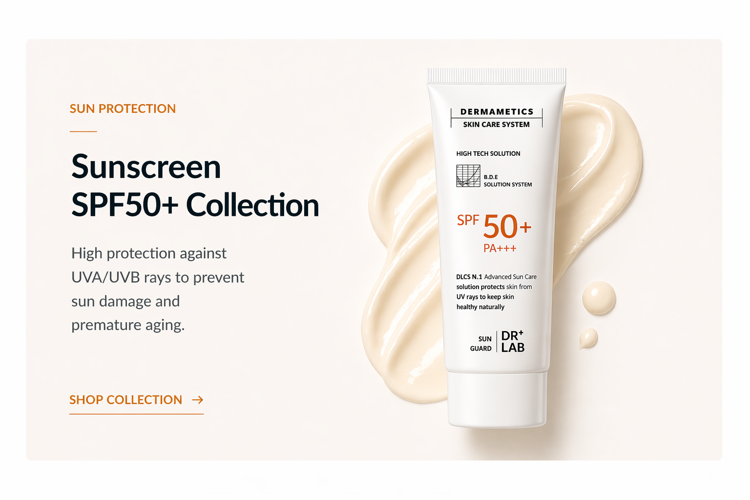 DR+LAB Sunscreen SPF50+ Collection | UV Protection for All Skin Types