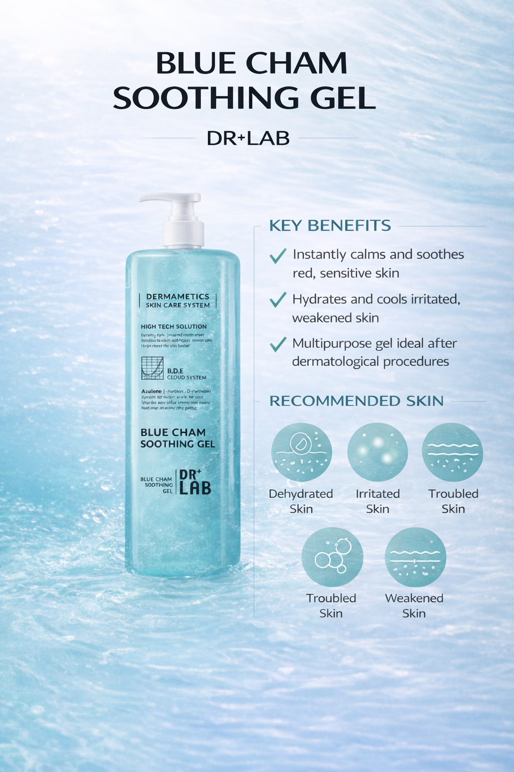 Blue Cham Soothing Gel  950 ML