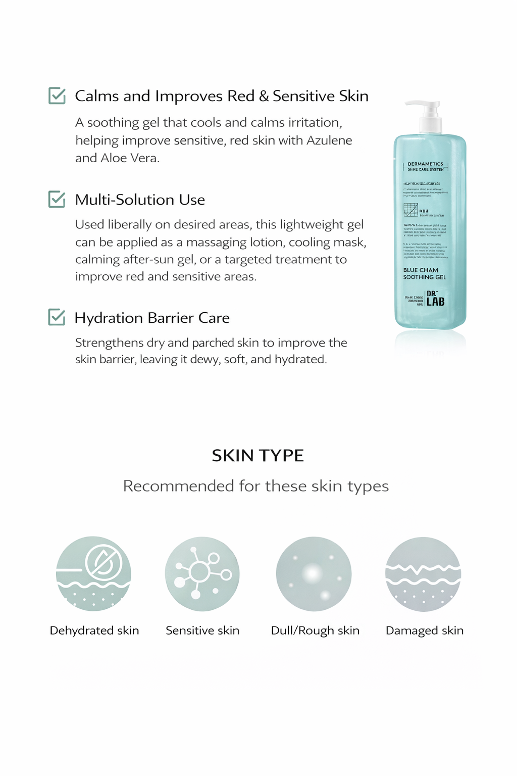 Blue Cham Soothing Gel  950 ML