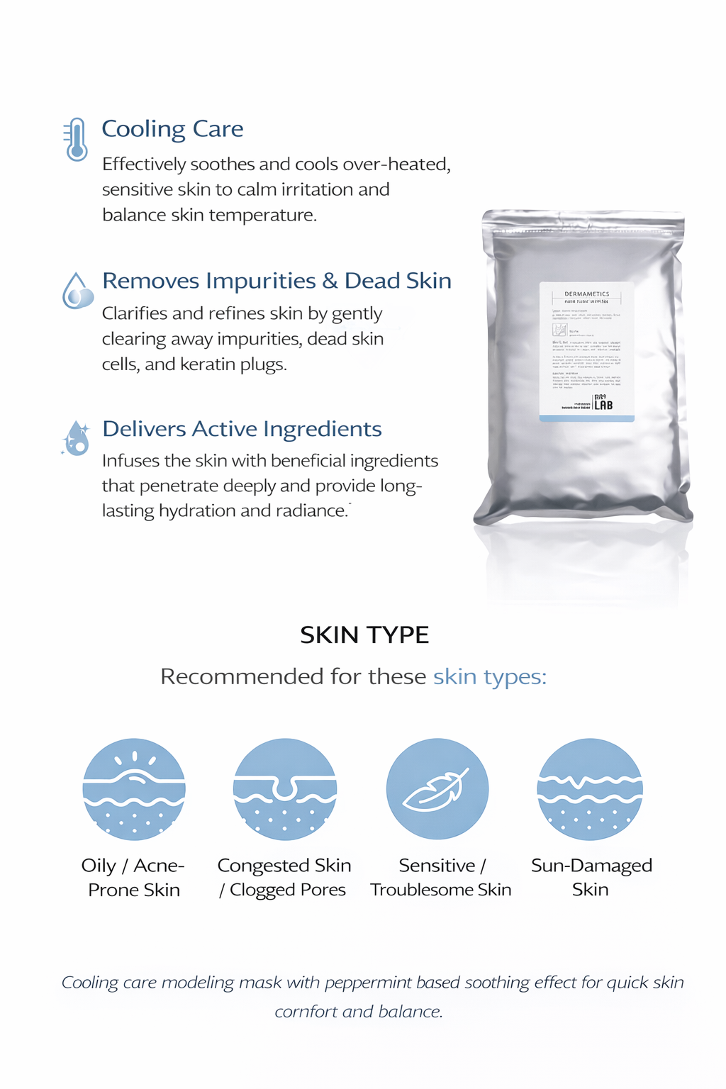 Moding Mask DR+LAB Aqua Cooling Modeling Mask 1000g | Refreshing Facial Mask – YDE
