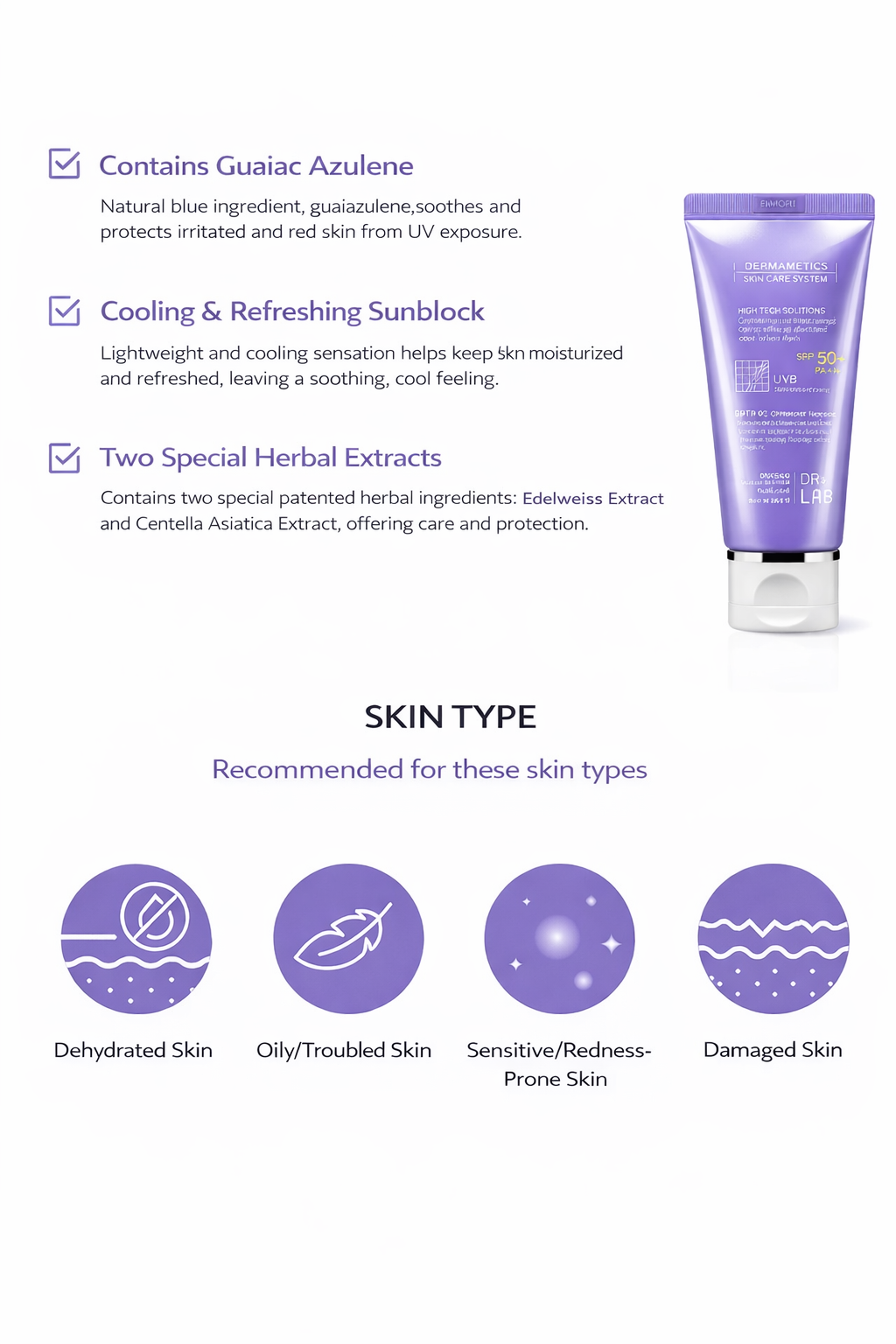 Azulene Skin Safe 100 Sunblock 100ML