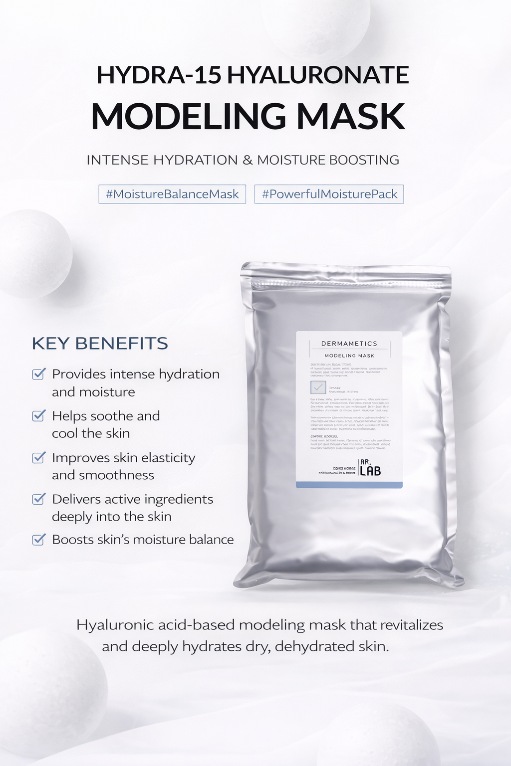Hydra-15 Hyaluronate Modeling Mask (bowl & tools)