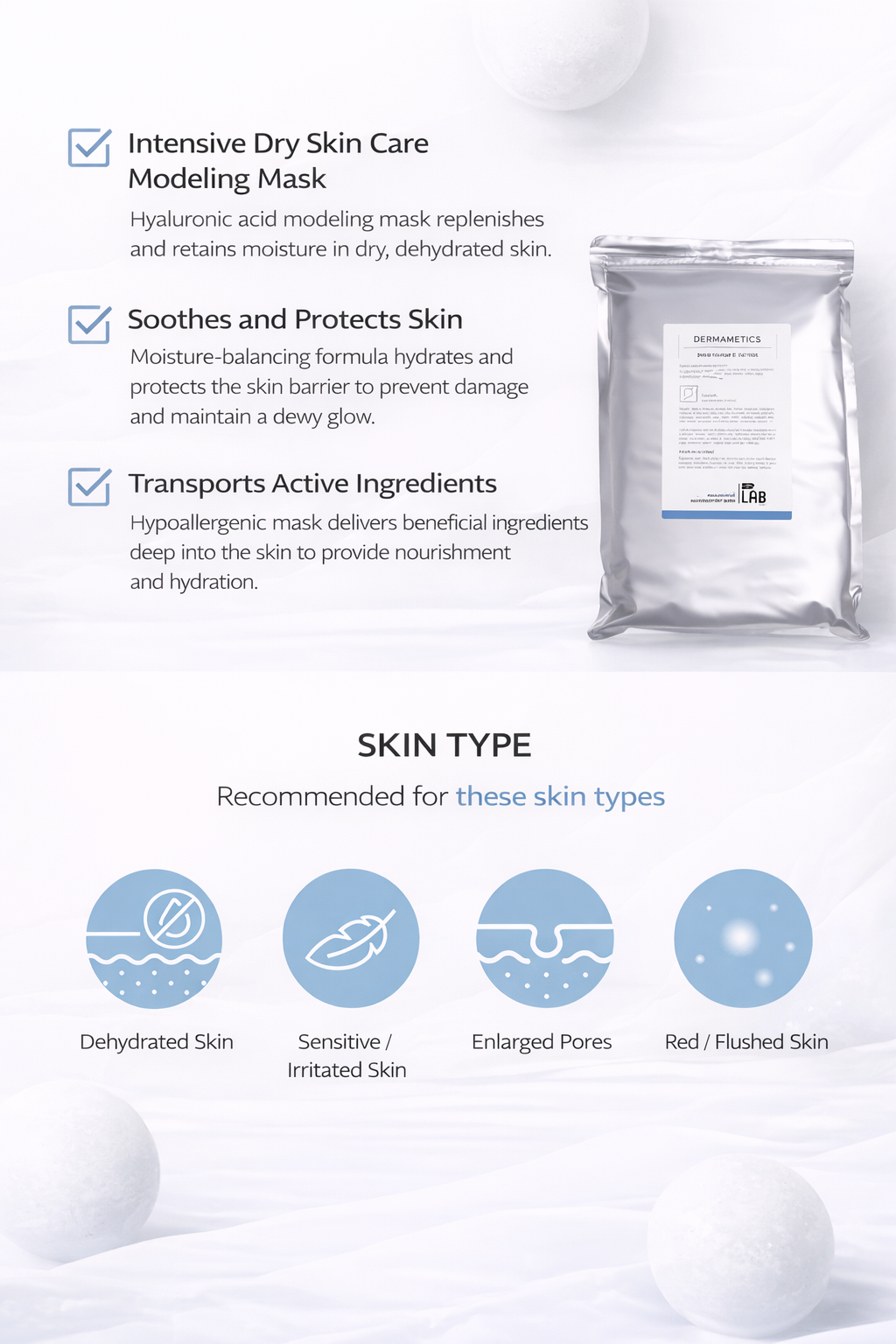 Hydra-15 Hyaluronate Modeling Mask (bowl & tools)