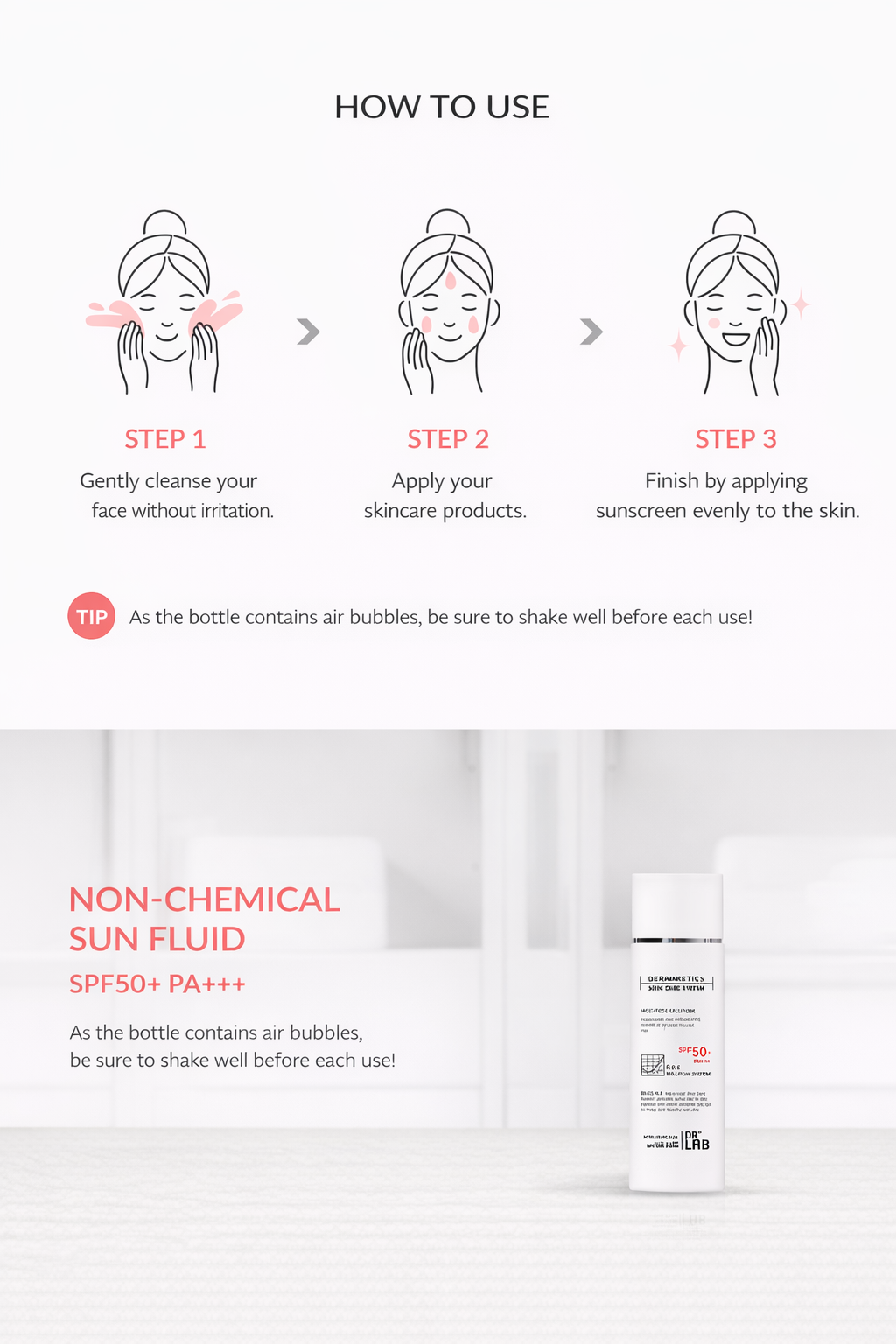 Non-Chemical Sun Fluid SPF50+ PA+++