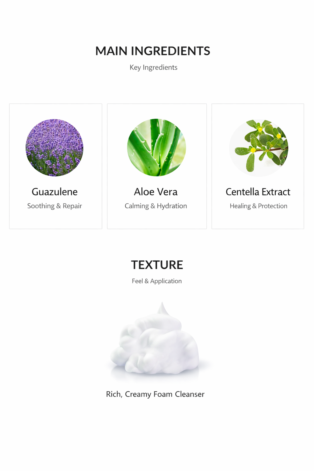 Azulene Mousse Cleanser 150ML